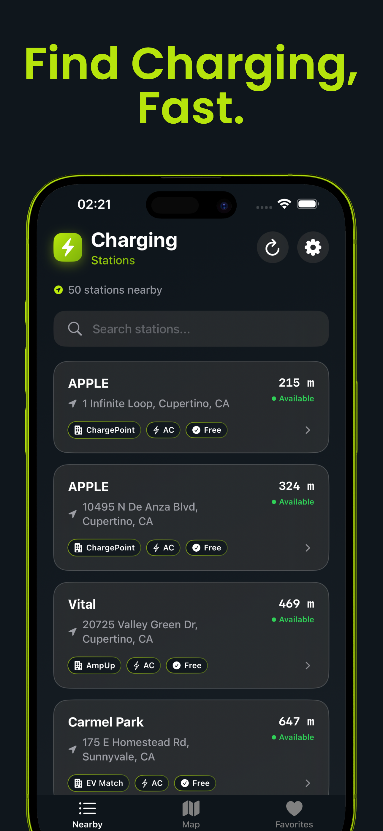 EV Charging Screenshot 1